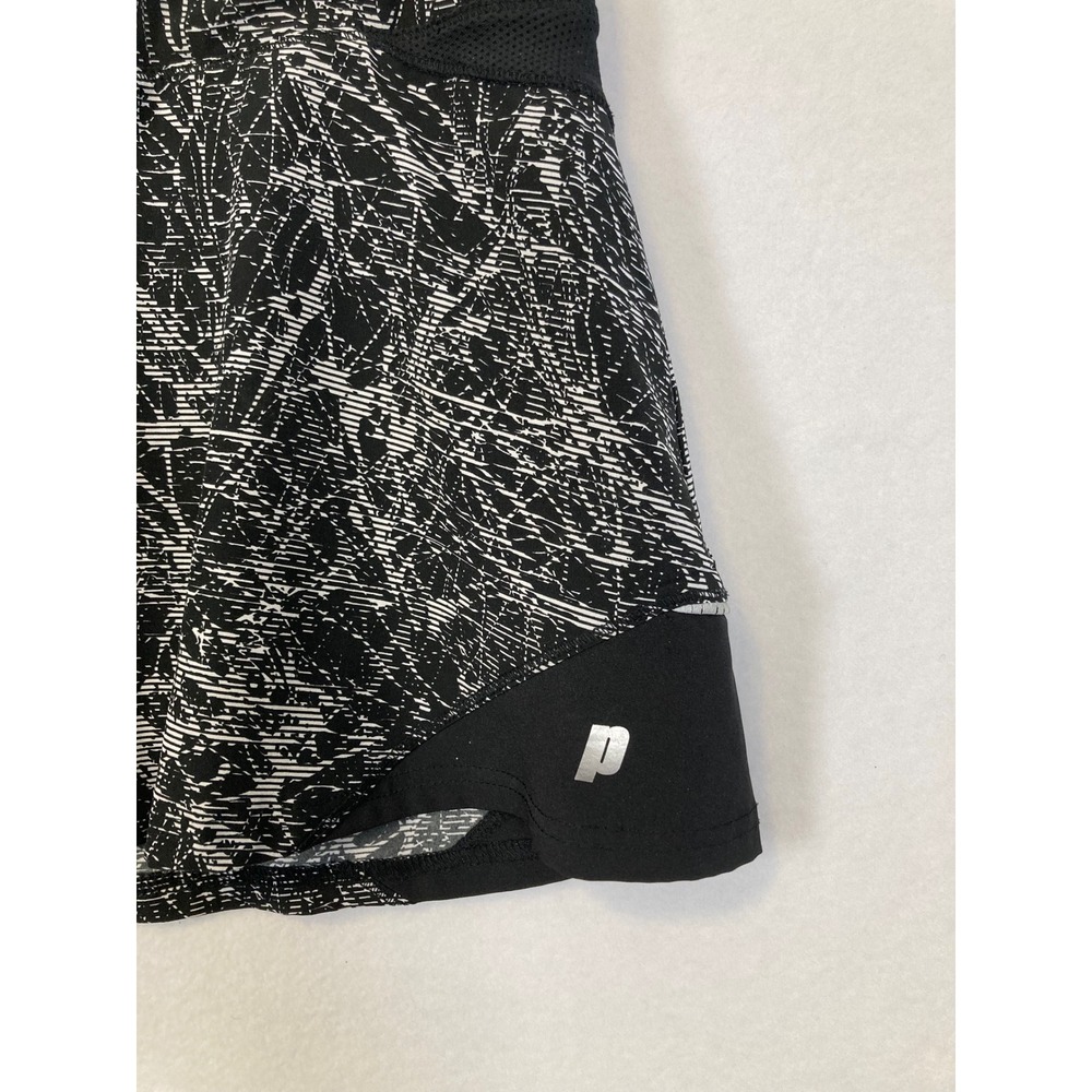 Prince Womens Black White Abstract Print Tennis Skort Size M Built-in Shorts - Picture 5 of 9